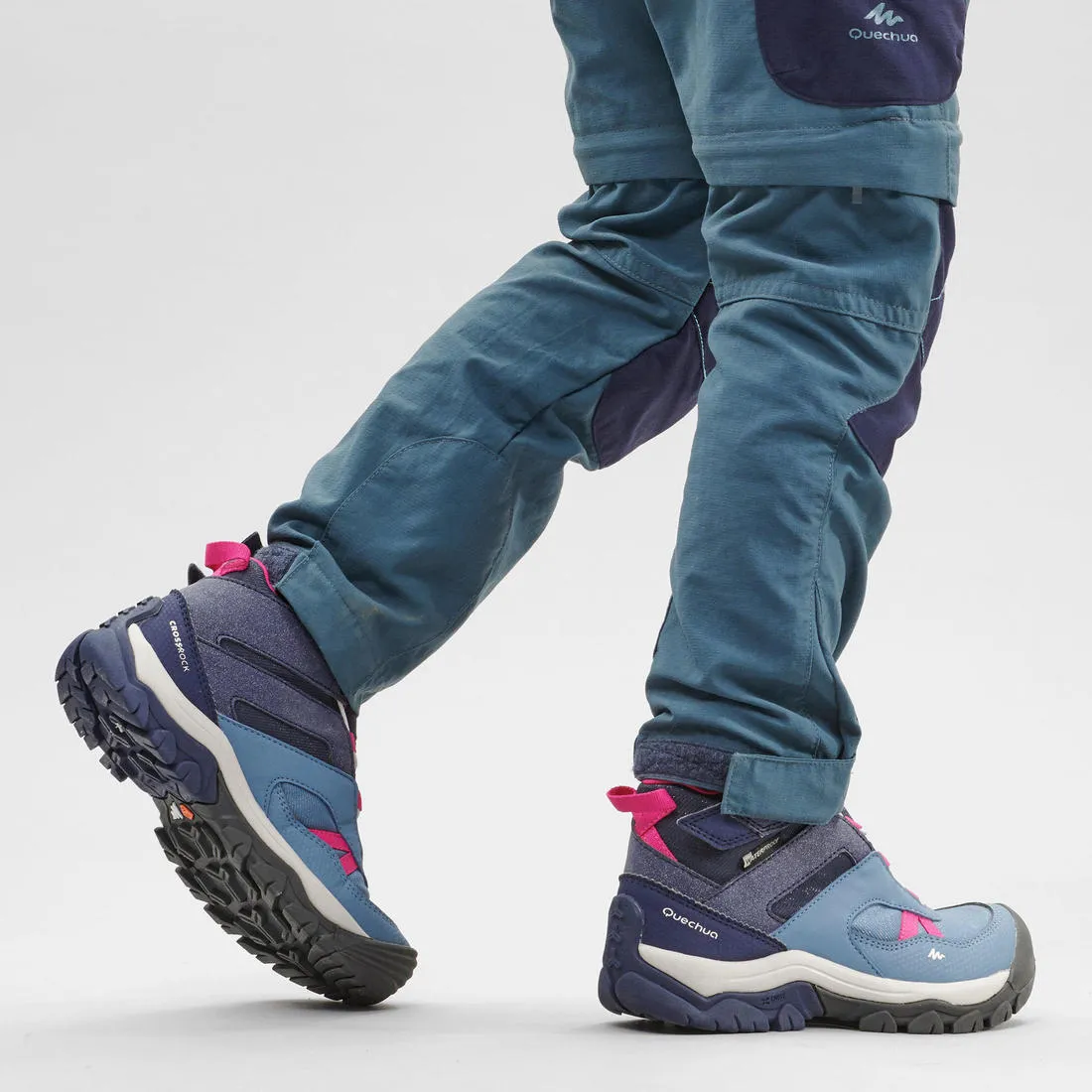 Quechua Kid's Boots - Mid - Waterproof - Grey