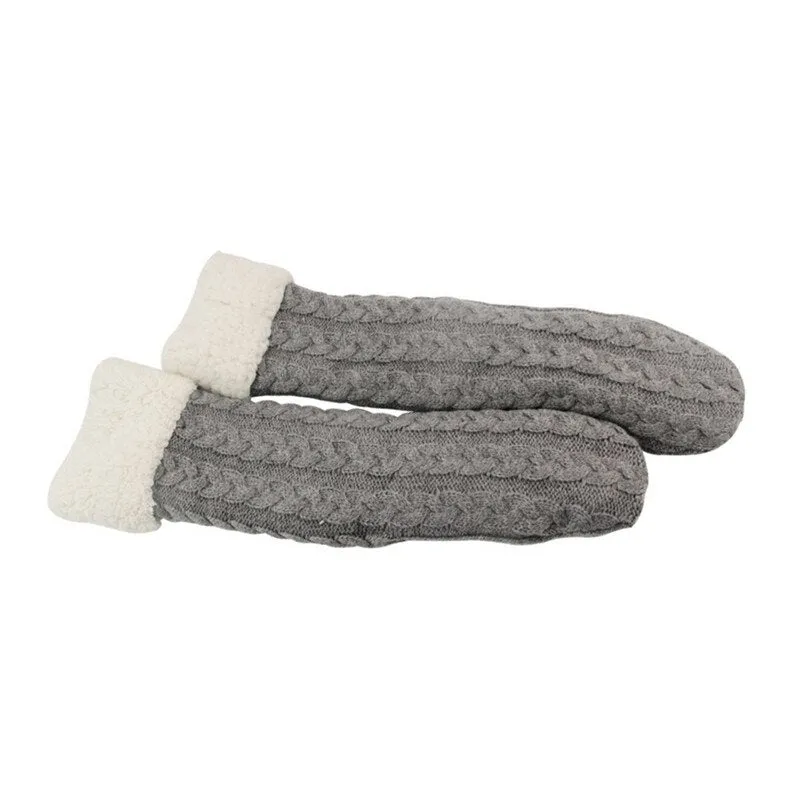 Women 1 Pair Huggle Slipper Thicken Thermal Wool Cashmere Snow Socks